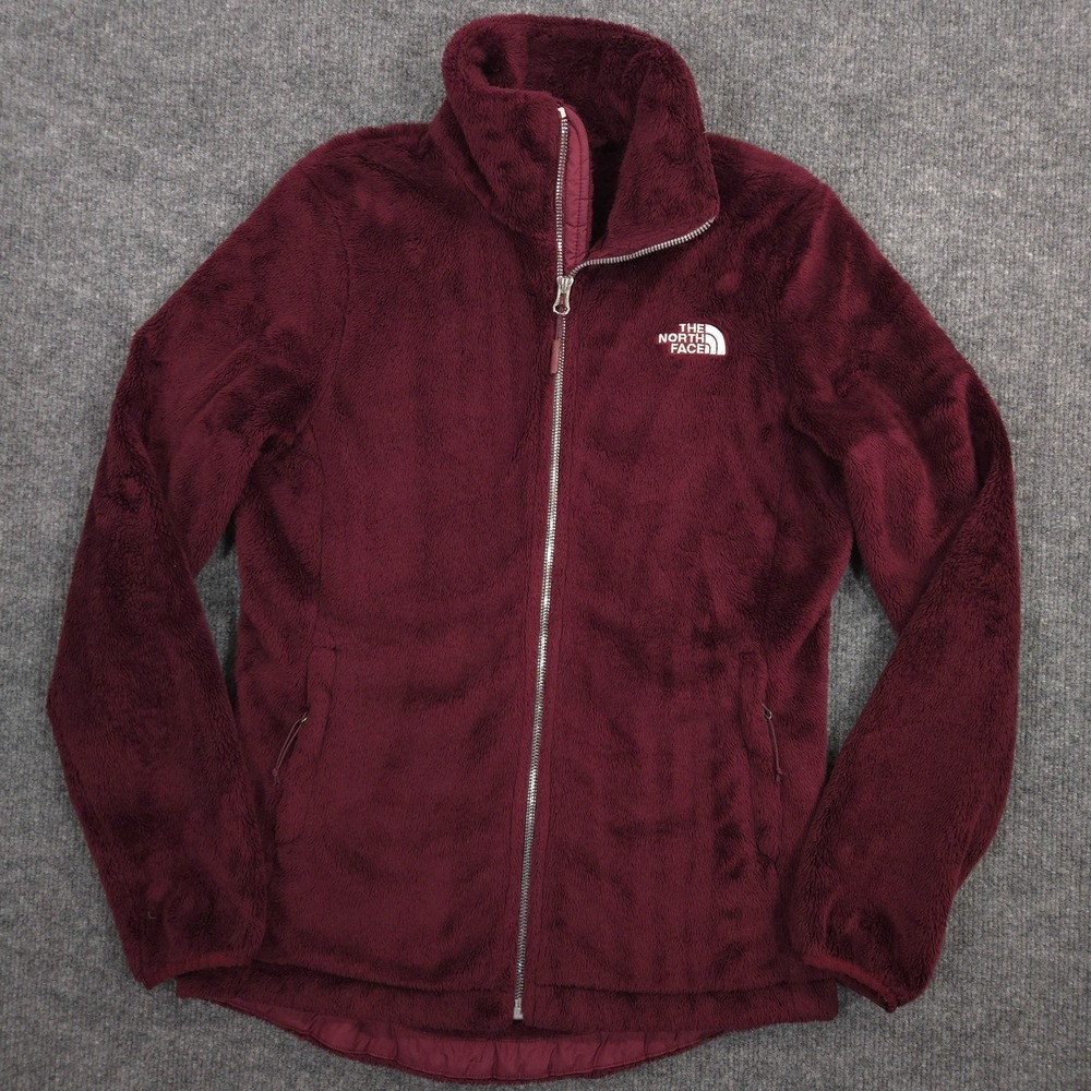 The North Face Osito‎ Jacket Womens S Burgundy High Pile Fleece Full Zip Outdoor